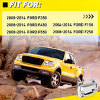 Chrome Tailgate Latch Handle with Backup Camera for Ford F150-F550 (2005–2016)