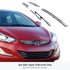 Stainless Chrome Billet Grill Insert for Hyundai Elantra Sedan (2012-2016)