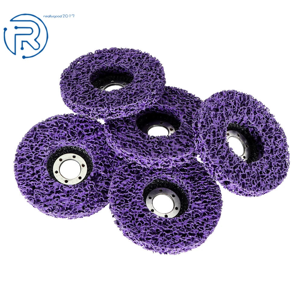 Set of 10 Strip Discs for Angle Grinders (4-1/2 Inch x 7/8 Inch)