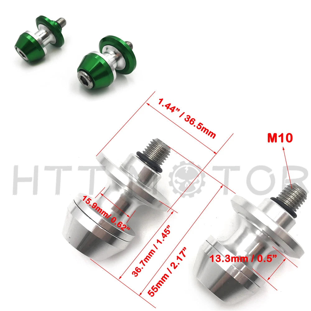 CNC Swingarm Spools Sliders for Universal Motorcycle (10mm)