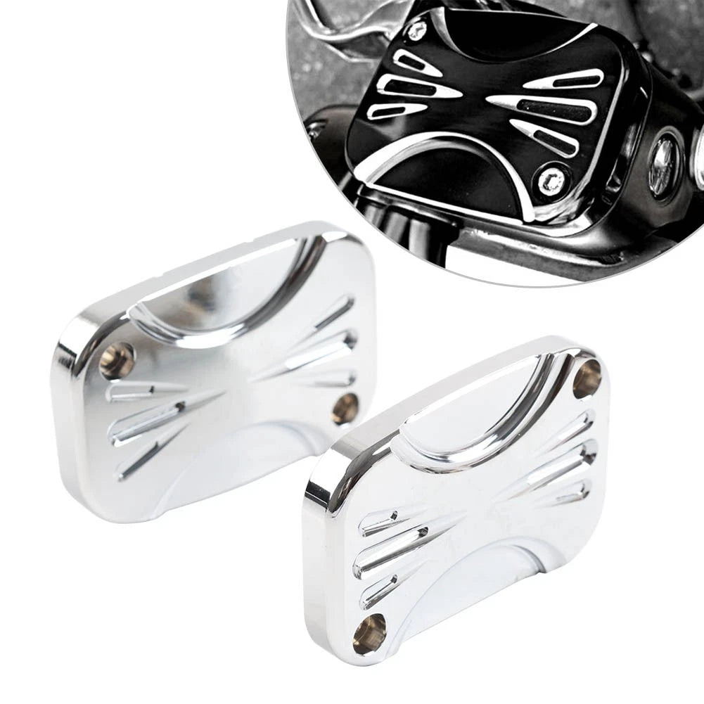 Chrome Front Brake Master Cylinder Cover Cap for Harley Electra Glide (2007–2023)