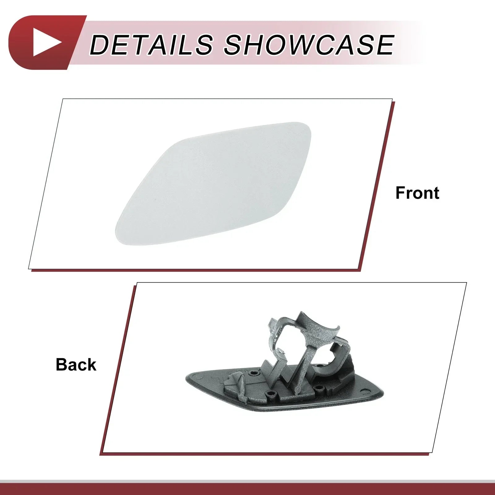 Bumper Trim Nozzle Cover for BMW Z4 Silver (2009-2016)