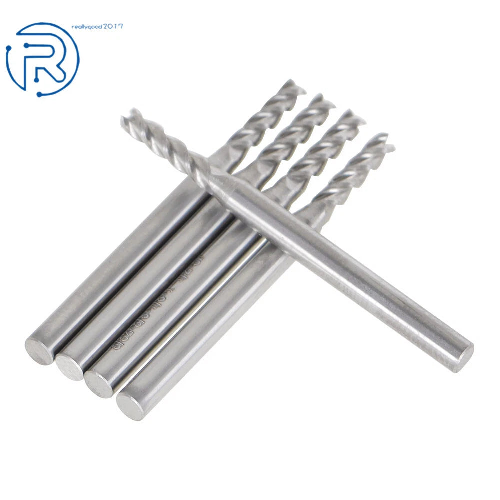 5 Pcs 3/32" 4 Flute Carbide End Mill for