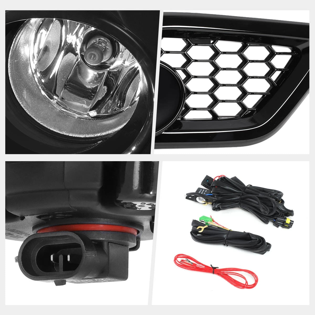 Clear Lens Front Bumper Fog Lights Set for Scion Toyota Corolla iM (2016–2018)
