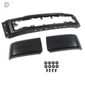 Front Bumper for Ford F150 (2015–2017) Black Split-Type Steel W/o Fog Lamps