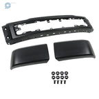 Front Bumper for Ford F150 (2015–2017) Black Split-Type Steel W/o Fog Lamps