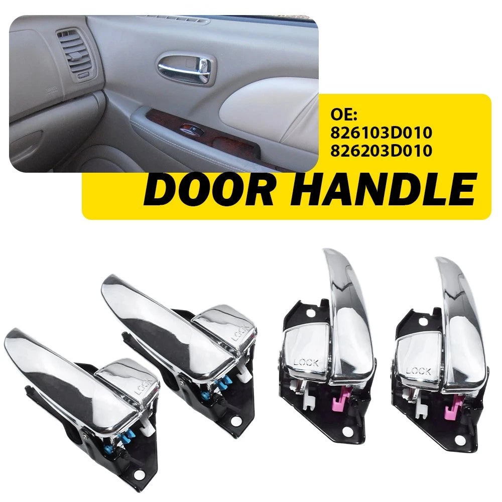 Set of 4 Interior Door Handles for Hyundai Sonata (2002–2005)
