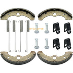 Front Brake Shoes & Springs Pins for Yamaha Big Bear 350 YFM350FW/350U (1989–1998)