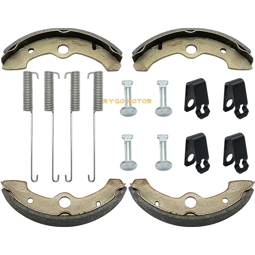Front Brake Shoes & Springs Pins for Yamaha Big Bear 350 YFM350FW/350U (1989–1998)