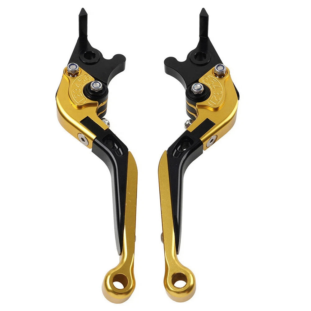 Extendable Brake Clutch Levers for Ducati Panigale 899 959 1199 1299 V2 (2013–2021) Gold