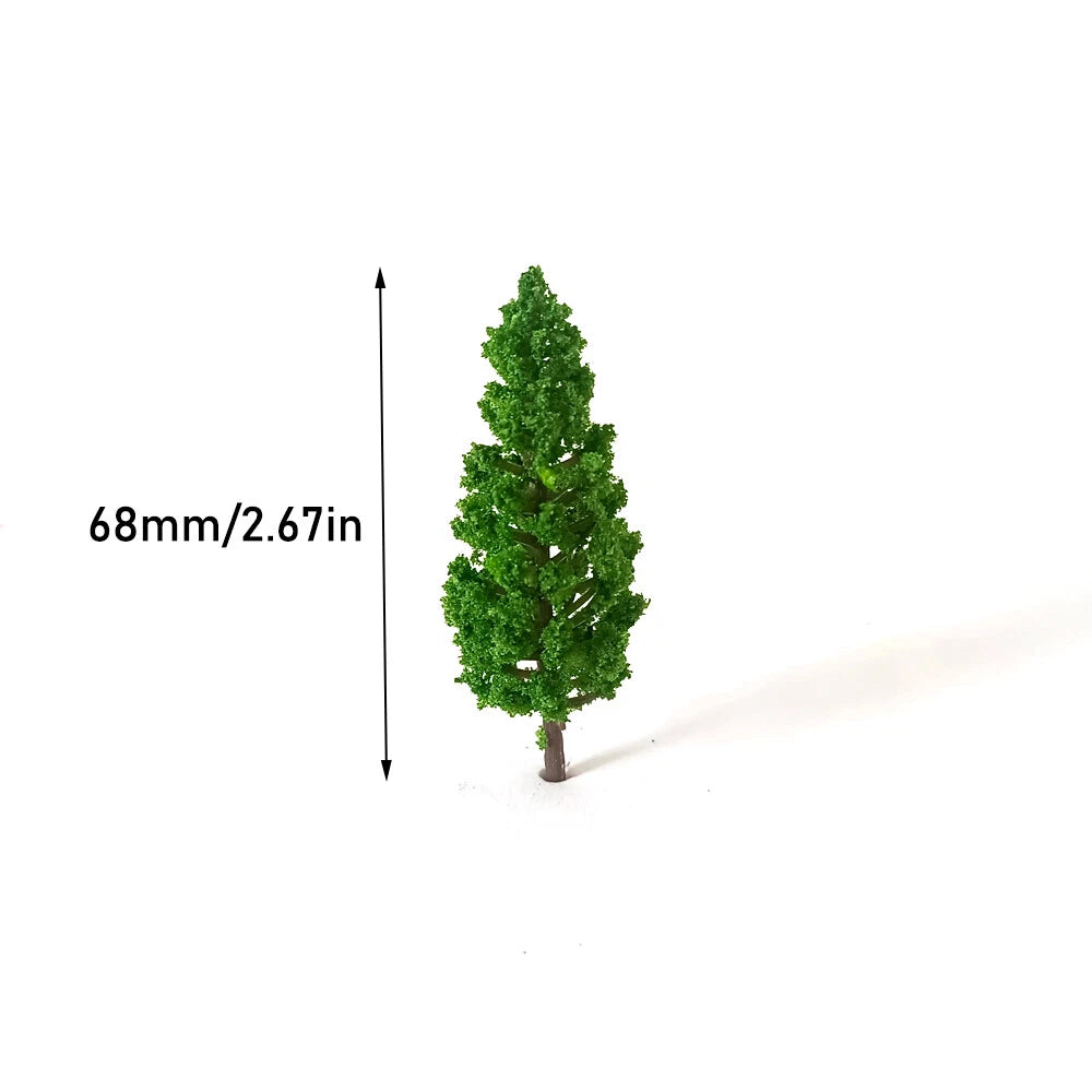 100Pc 2.67" Model Tree Set for Train Railroad Scenery Layout
