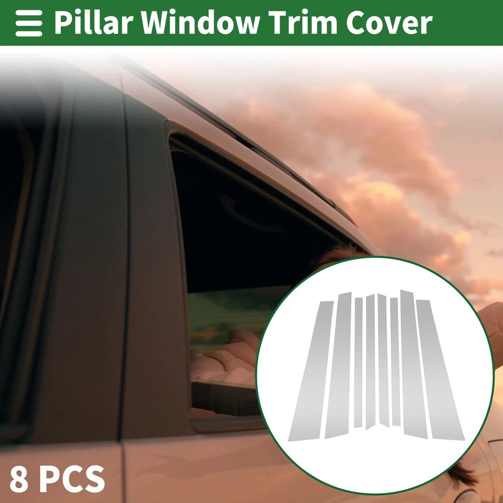 8 Pcs Door Pillar Window Trim for BMW X5 (2007 - 2013)