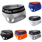 2X Front Open Hole Briefs for Men - Sexy Lingerie Thongs