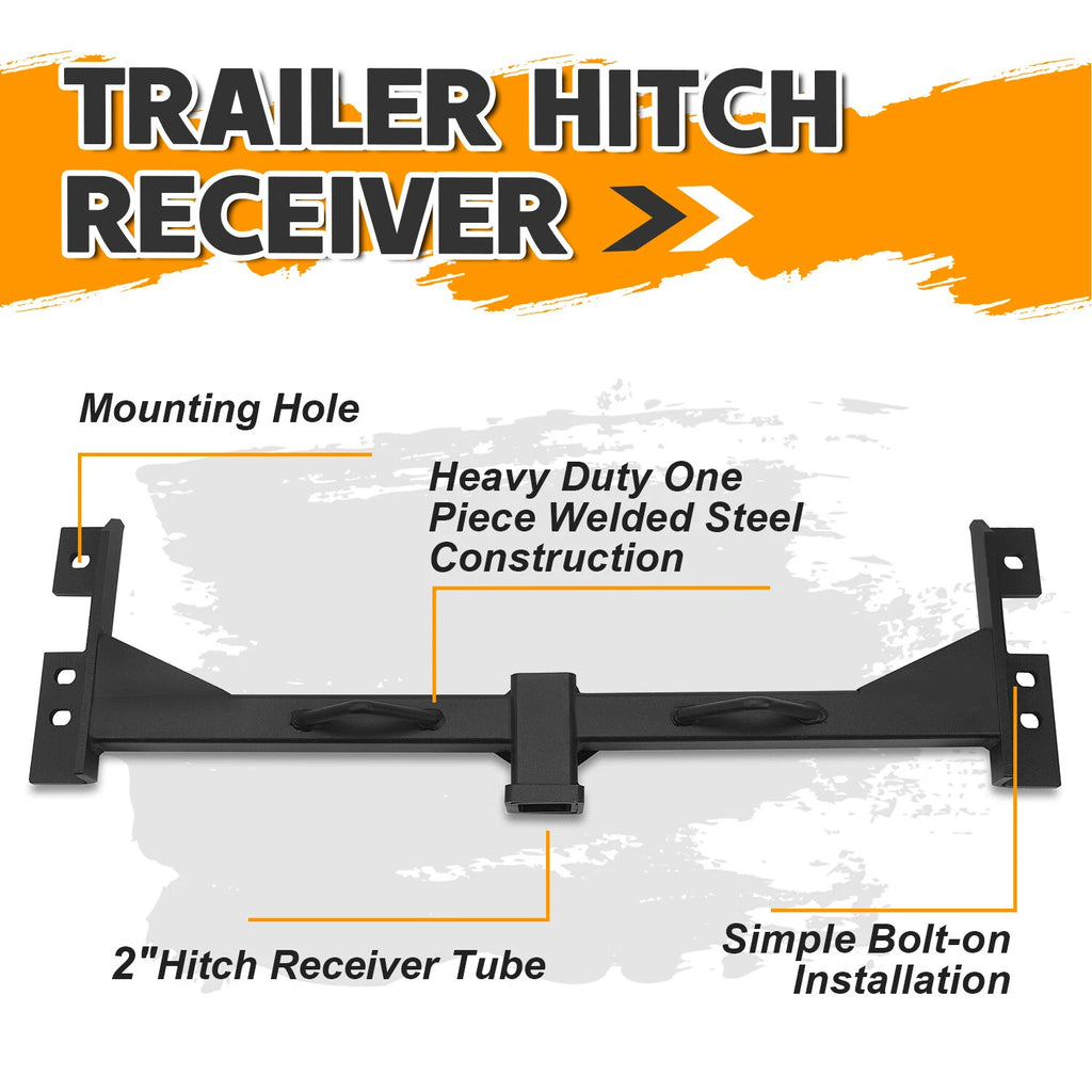 2" Trailer Hitch Receiver for Chevy GMC Silverado Sierra (1999–2007)