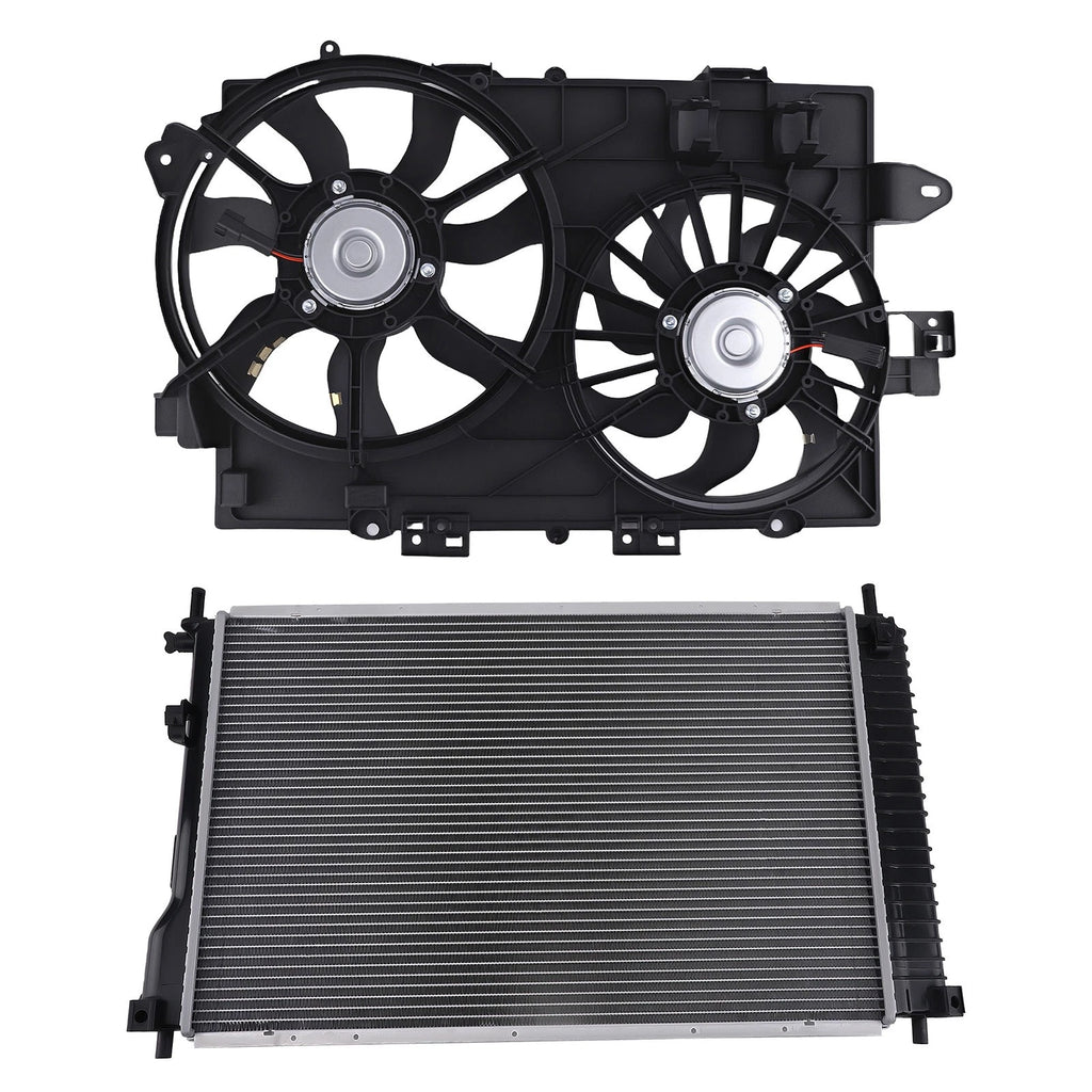 Radiator and Cooling Fan for Chevy Equinox, Pontiac Torrent (2006–2008)