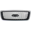 Grille Assembly for Ford F-150 XLT (2006–2008) Chrome Black