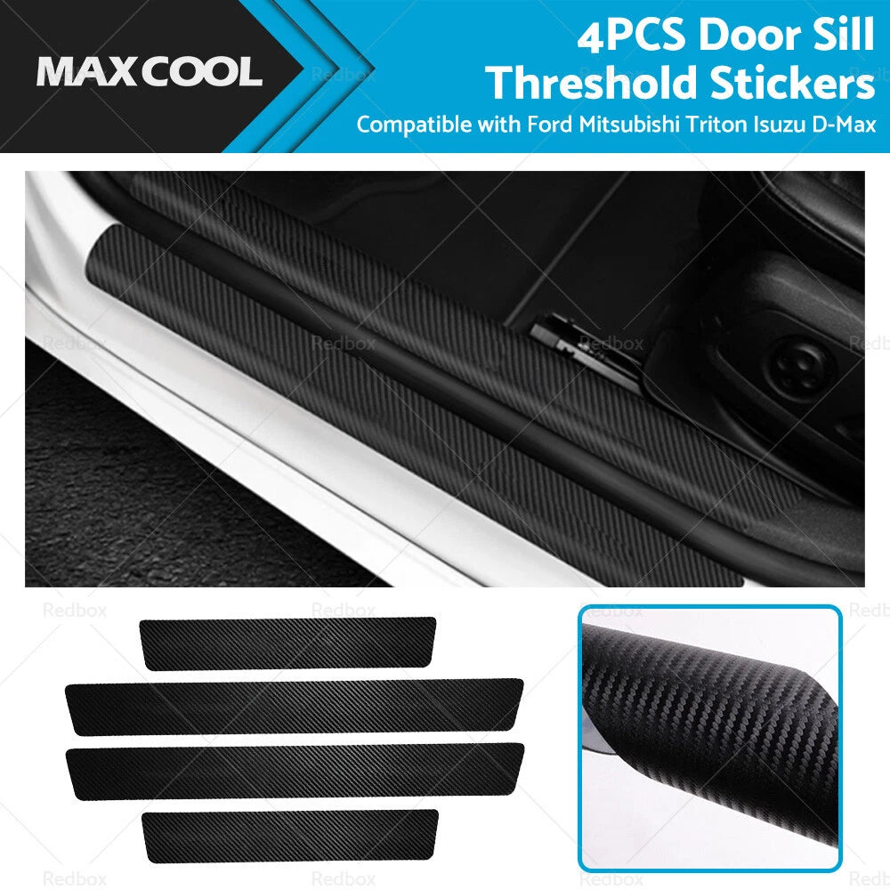 Set of 4 Door Sill Threshold Stickers for Ford Ranger Wildtrak (2015–2023)