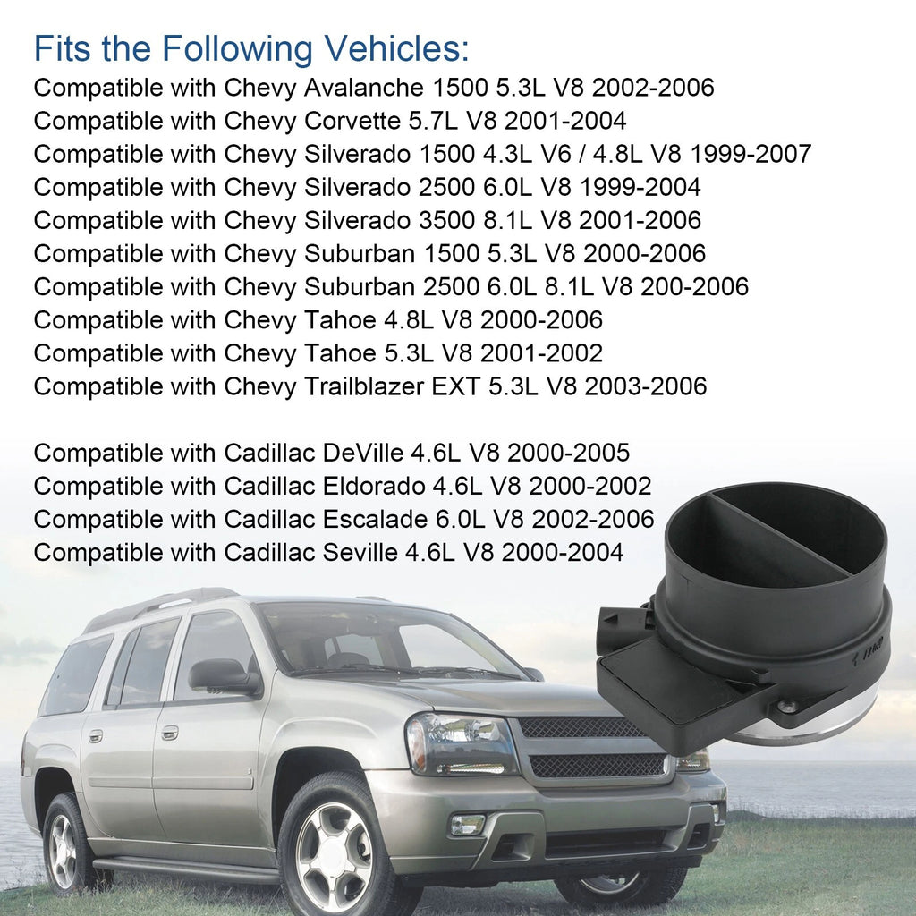 Mass Air Flow Sensor for Cadillac Chevy GMC Silverado (2007-2013)