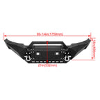 Front Bumper with Winch Plate, D-Rings & LED Lights for Toyota Tacoma (2005–2015)