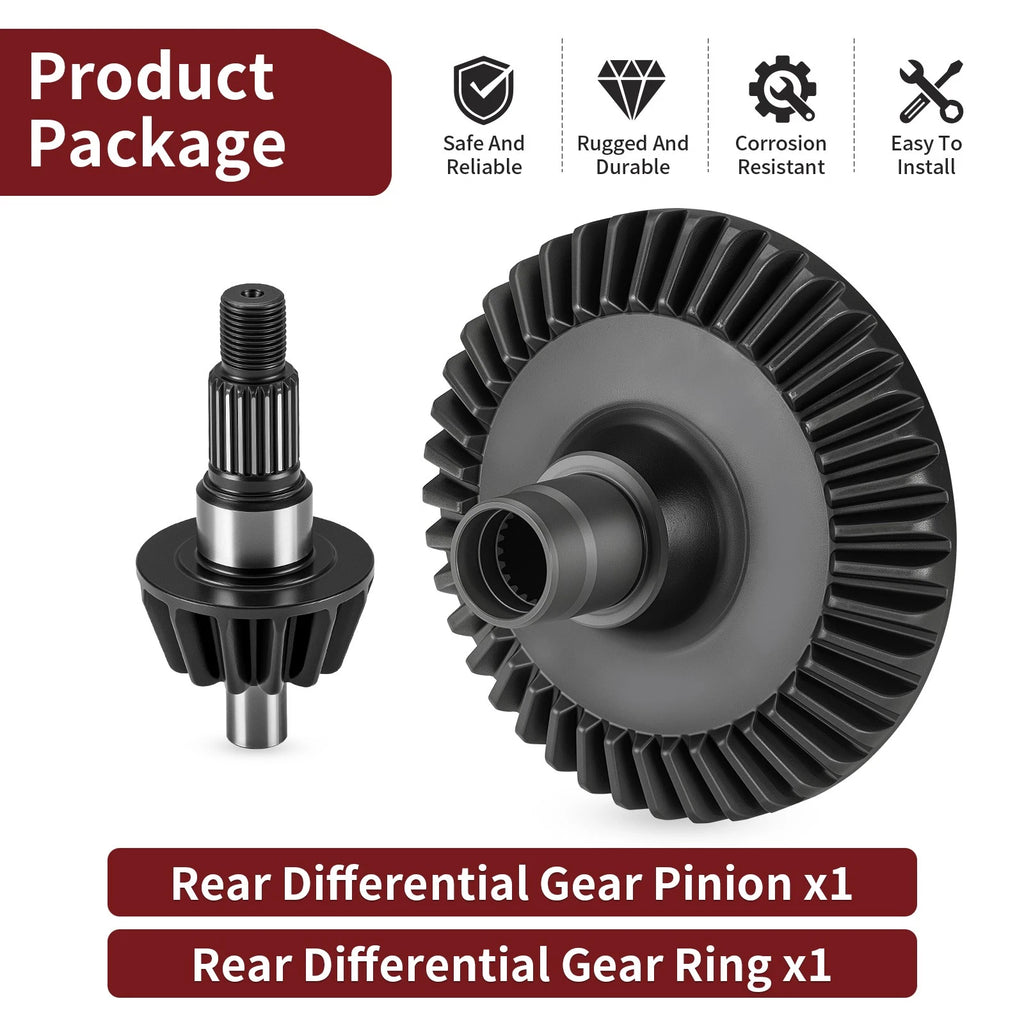Rear Differential Gear Ring Pinion for Honda Foreman Rubicon 500 TRX520 (2020–2024)