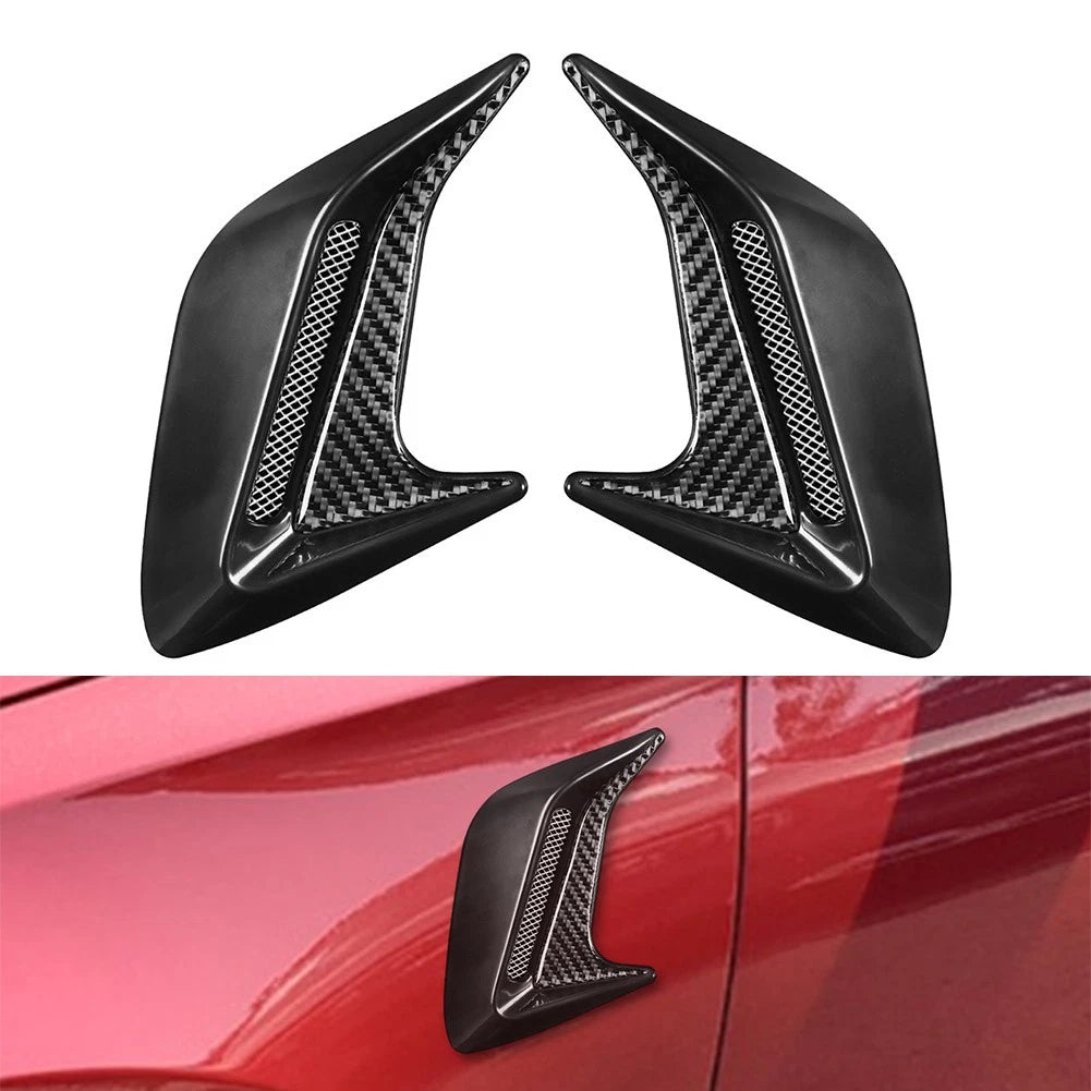 Side Vent Air Flow Fender Intake for Universal Fit Car (Carbon Fiber)