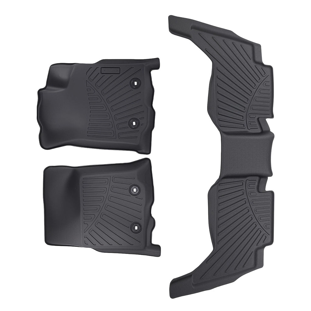 All Weather Floor Mats Liner for Toyota Tacoma Double Cab (2018–2023)