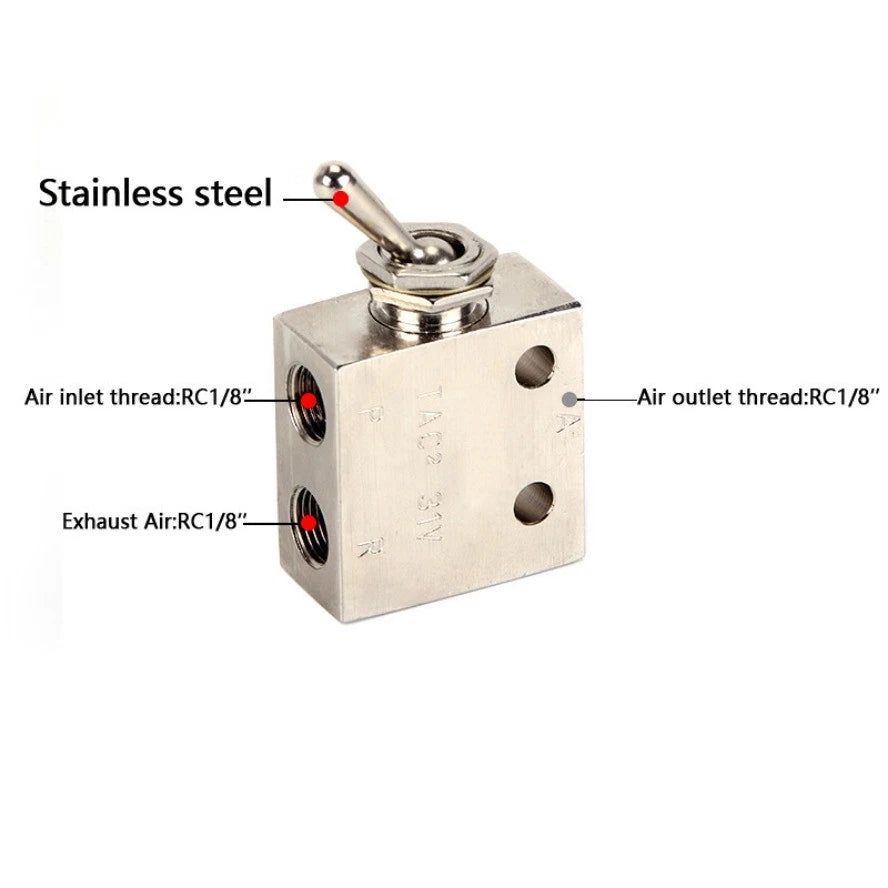 Pneumatic Valve TAC2-31V for 2 Position 3 Way Toggles