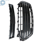 Set of 2 Front Bumper Grilles for Chevy Trax (2017-2020) Black Chrome Trim
