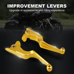 Anodized Brake Levers & Clutch Levers for Harley Road King Electra Glide (1994–2023)