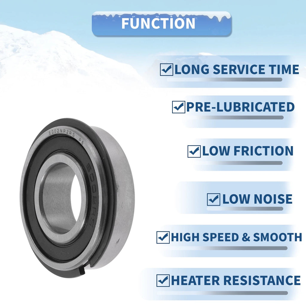 Deep Groove Ball Bearing 6002NR2RS for Scooter Skateboard (15x32x9mm)