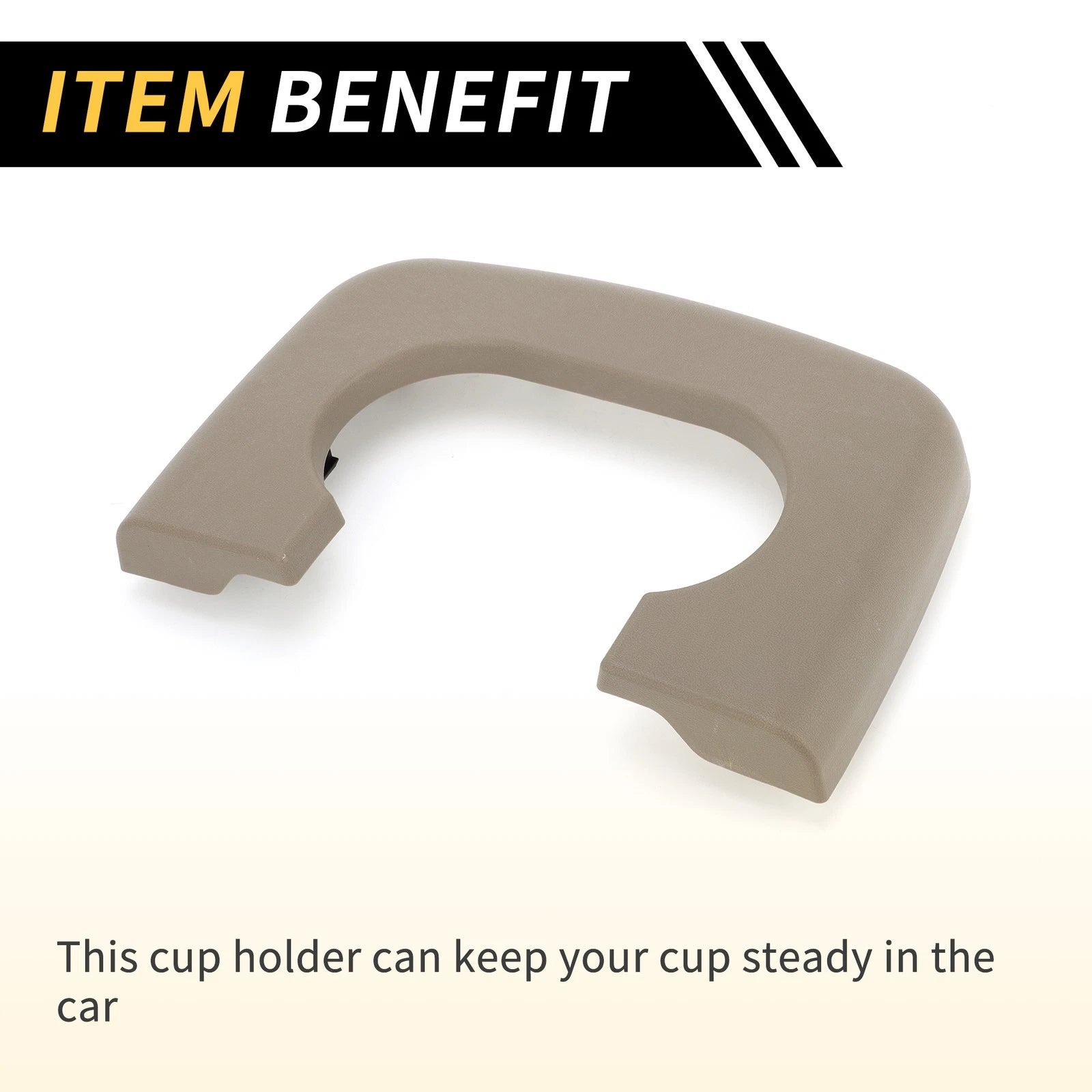 Center Console Cup Holder Pad for Ford F-150 (1997–2003) Brown