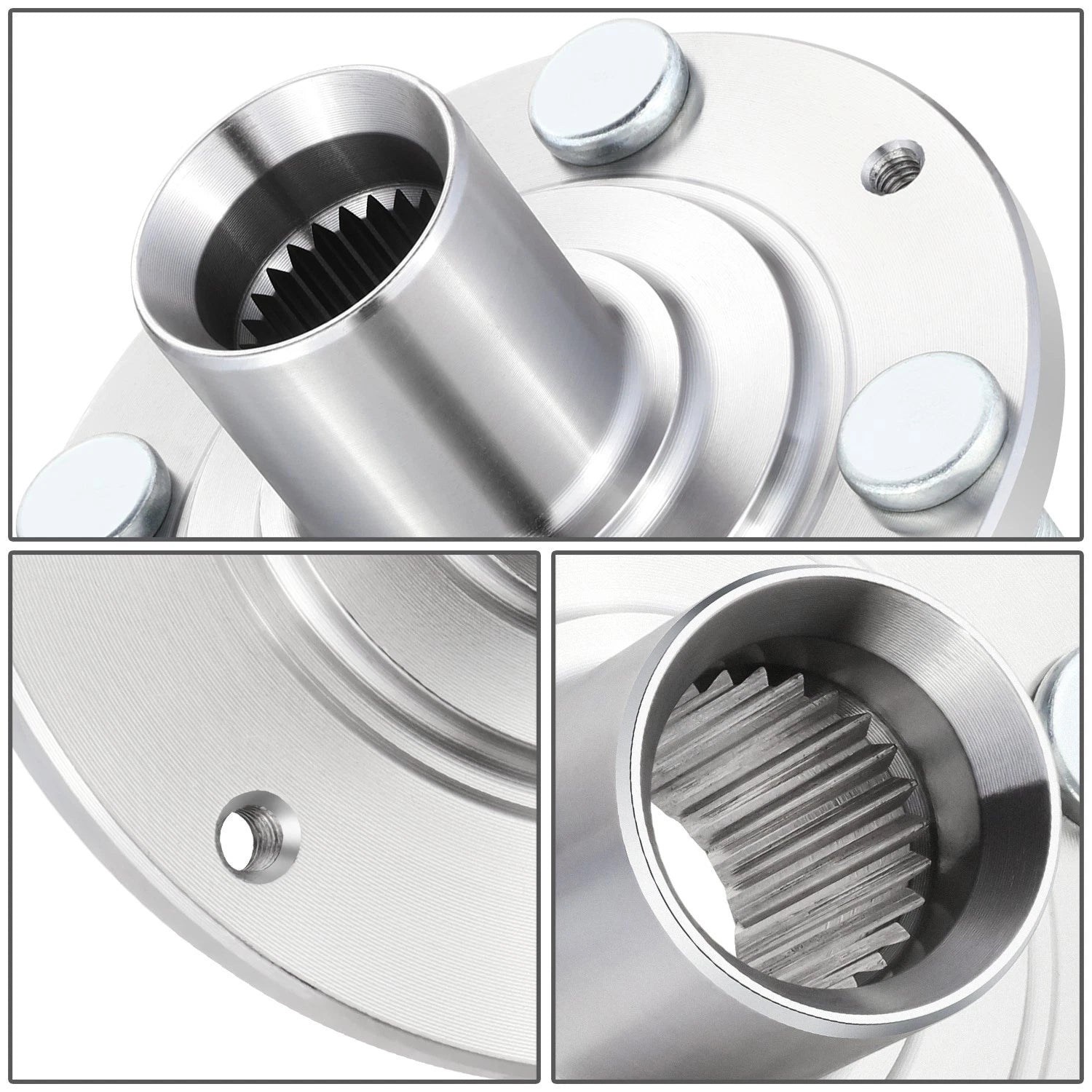 Set of 2 Wheel Hubs for Honda Civic Del Sol (1992–2000)