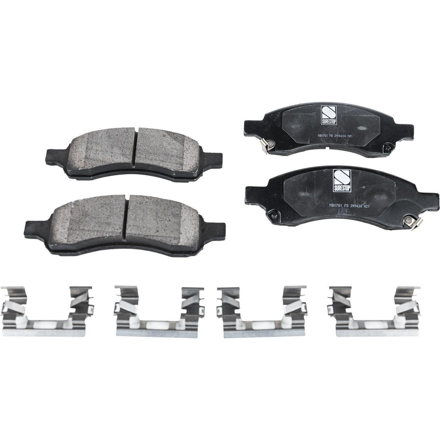 Set of 4 Ceramic Brake Pads for Chevrolet Trailblazer (2006–2009)