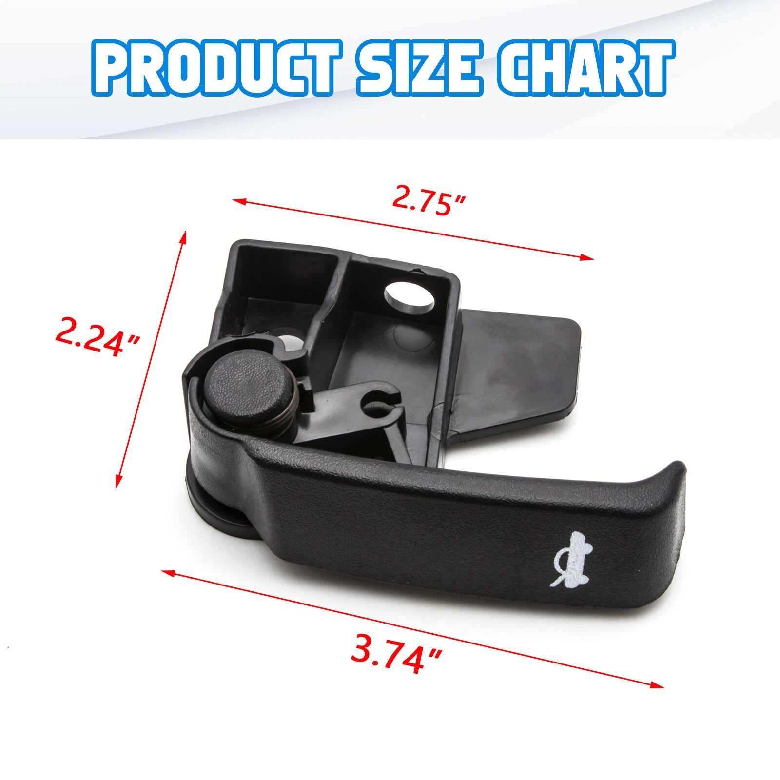 Hood Latch Release Pull Handle Repair Kit for Chevrolet GMC Cadillac (1999-2013)