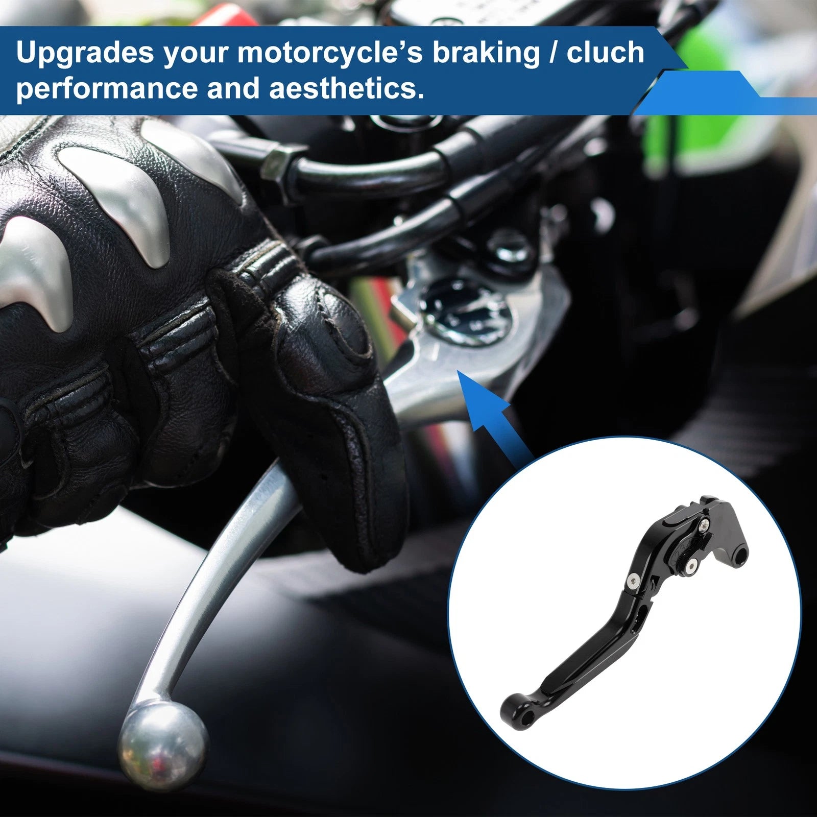 Short/Long Brake Clutch Levers for Suzuki GSXR600 (2006–2025) 1 Pair Solid Black