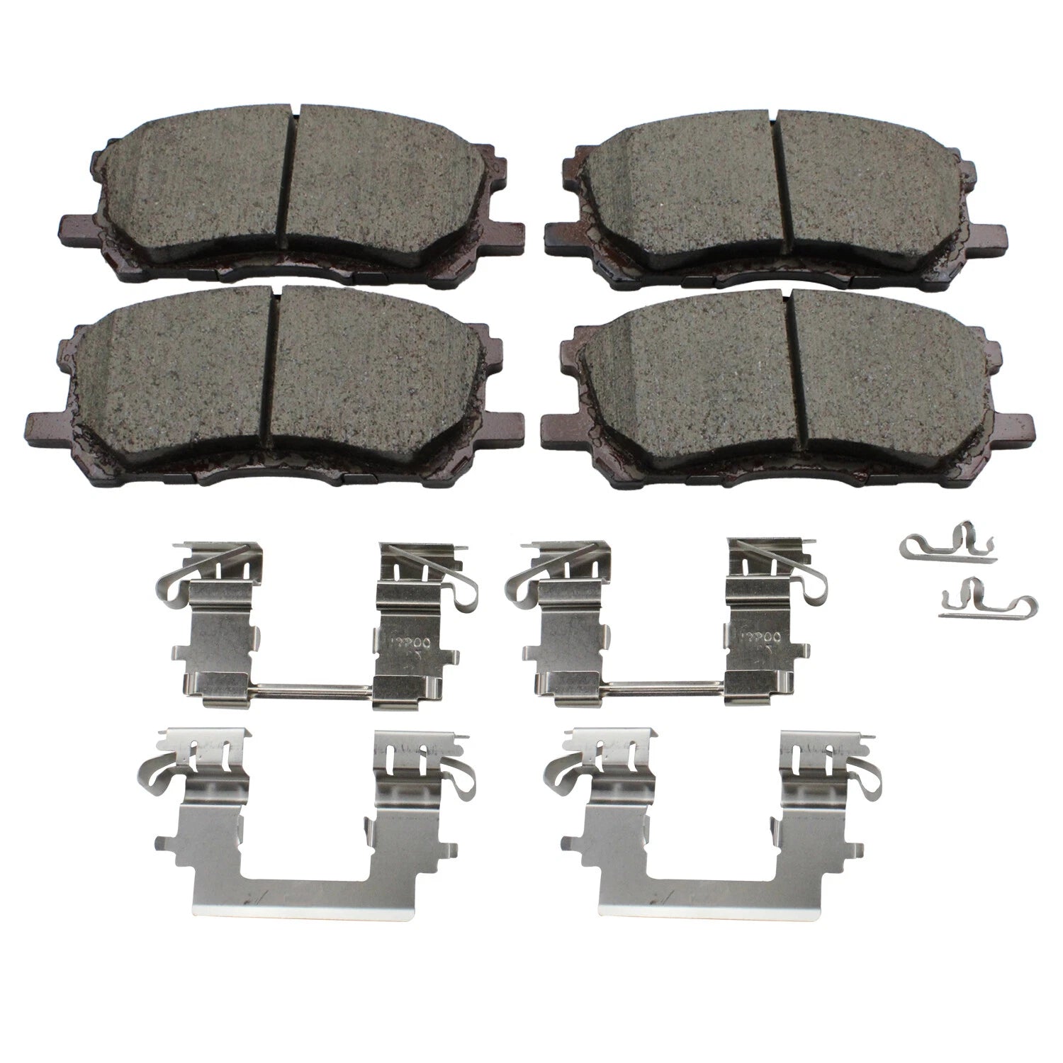 Set of 4 Akebono ProACT Front Ceramic Brake Pads for RX330 RX350 RX400h (2004–2007)