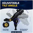 Fishing Rod Holder for Kayak & Boat (Rail Mount, Small, Black)