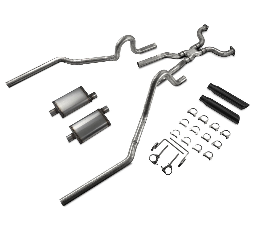 2.5" Dual Exhaust Jones MAX Flow Mufflers for P71 Crown Vic (2004–2011)