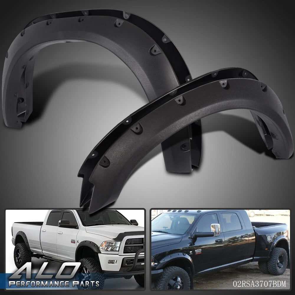Fender Flares for Dodge Ram 2500/3500 (2010–2017) Black Pocket Style