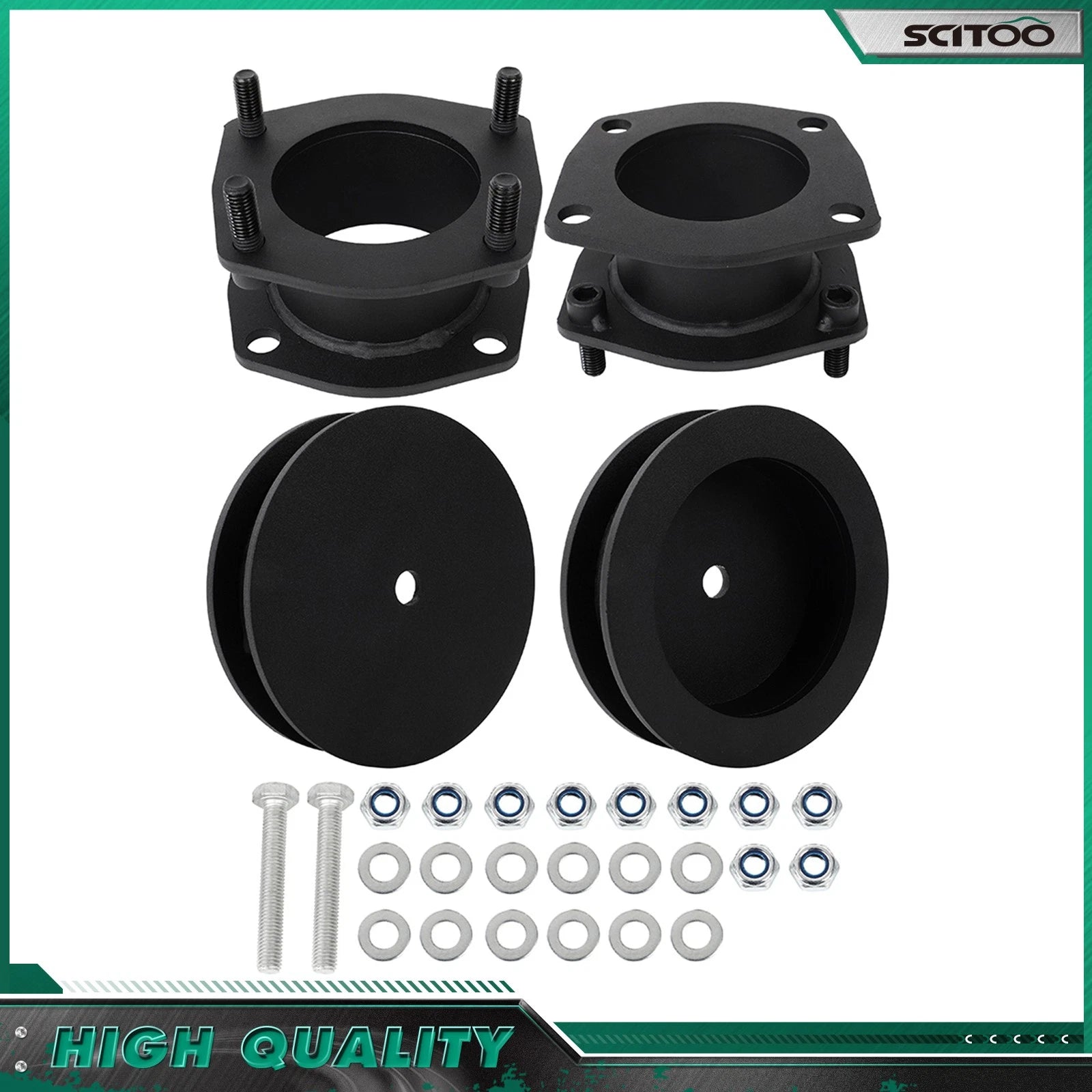 2.5" Front 1.5" Rear Steel Leveling Kit for Jeep Commander Grand Cherokee (2006–2010)