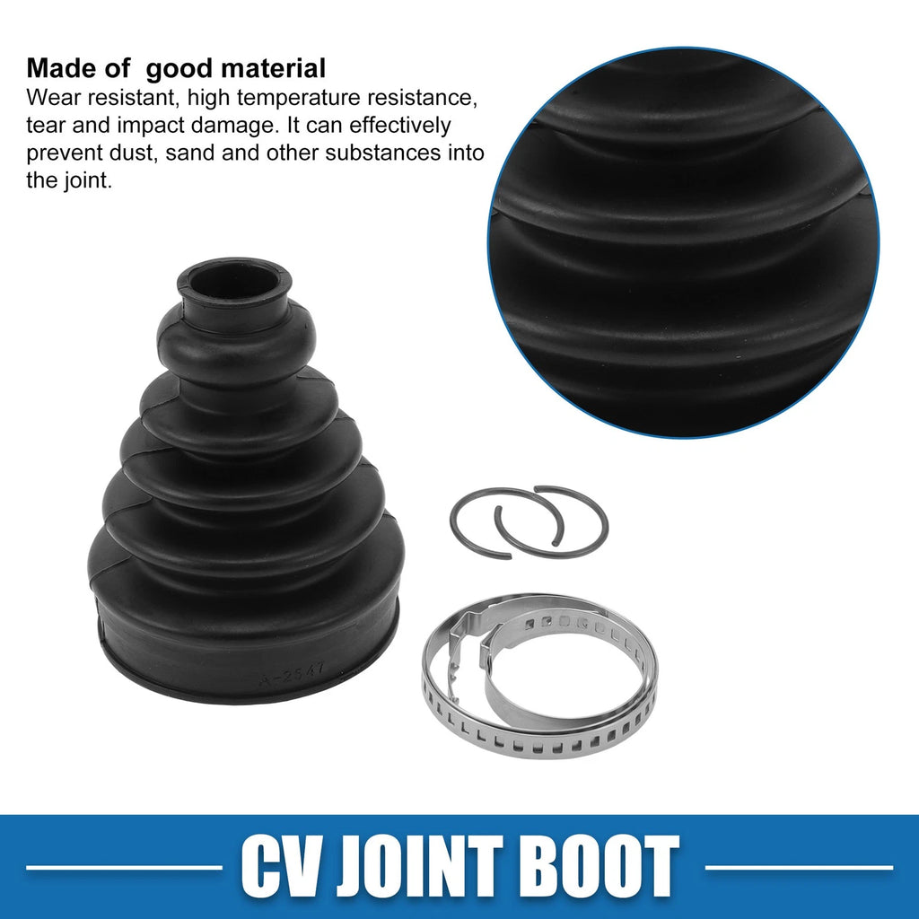 Inner CV Joint Boot Kit w/ Clamps for Audi A4 A6 (2004–2008) 4E0498201