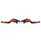 Extendable Brake Clutch Levers for Kawasaki Z650 Z900 Ninja650R (2017–2022) Orange
