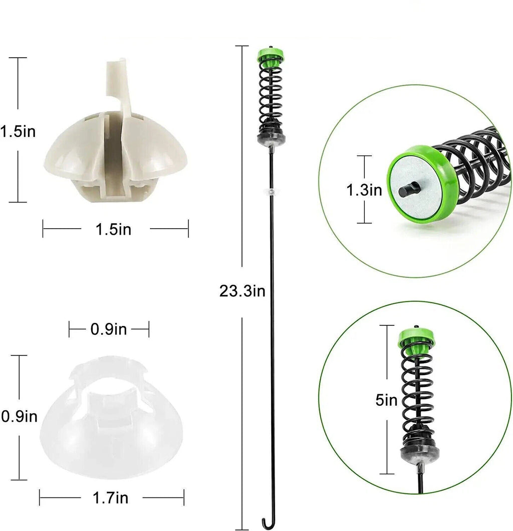 4PCS Washer Suspension Rod Kit for Whirlpool Washing Machine (W11130362, W10594080)