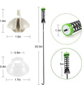 4PCS Washer Suspension Rod Kit for Whirlpool Washing Machine (W11130362, W10594080)