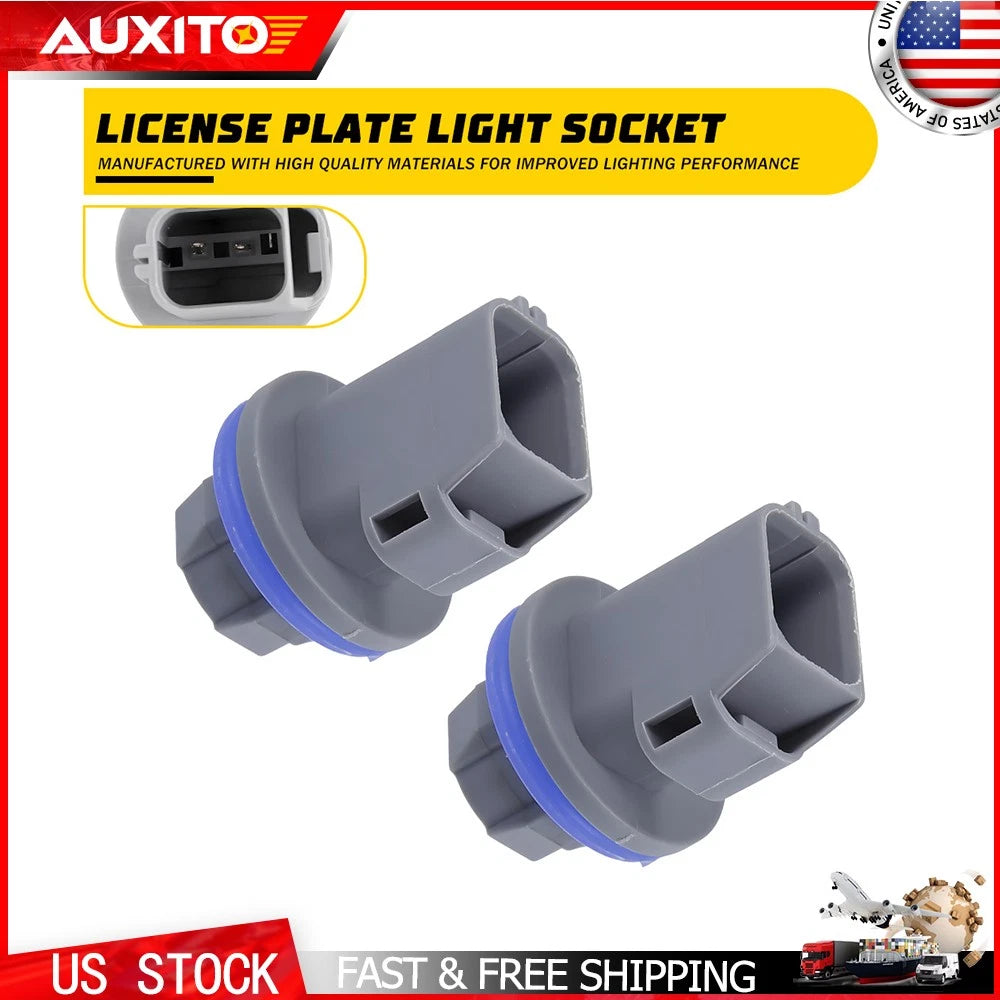 2X License Plate Tag Light Socket for Ford F-150 F-250 F-350 F-450 F-550 (H)