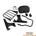Detachable Backrest Sissy Bar Rack Set for Harley Dyna Super Glide (2005)