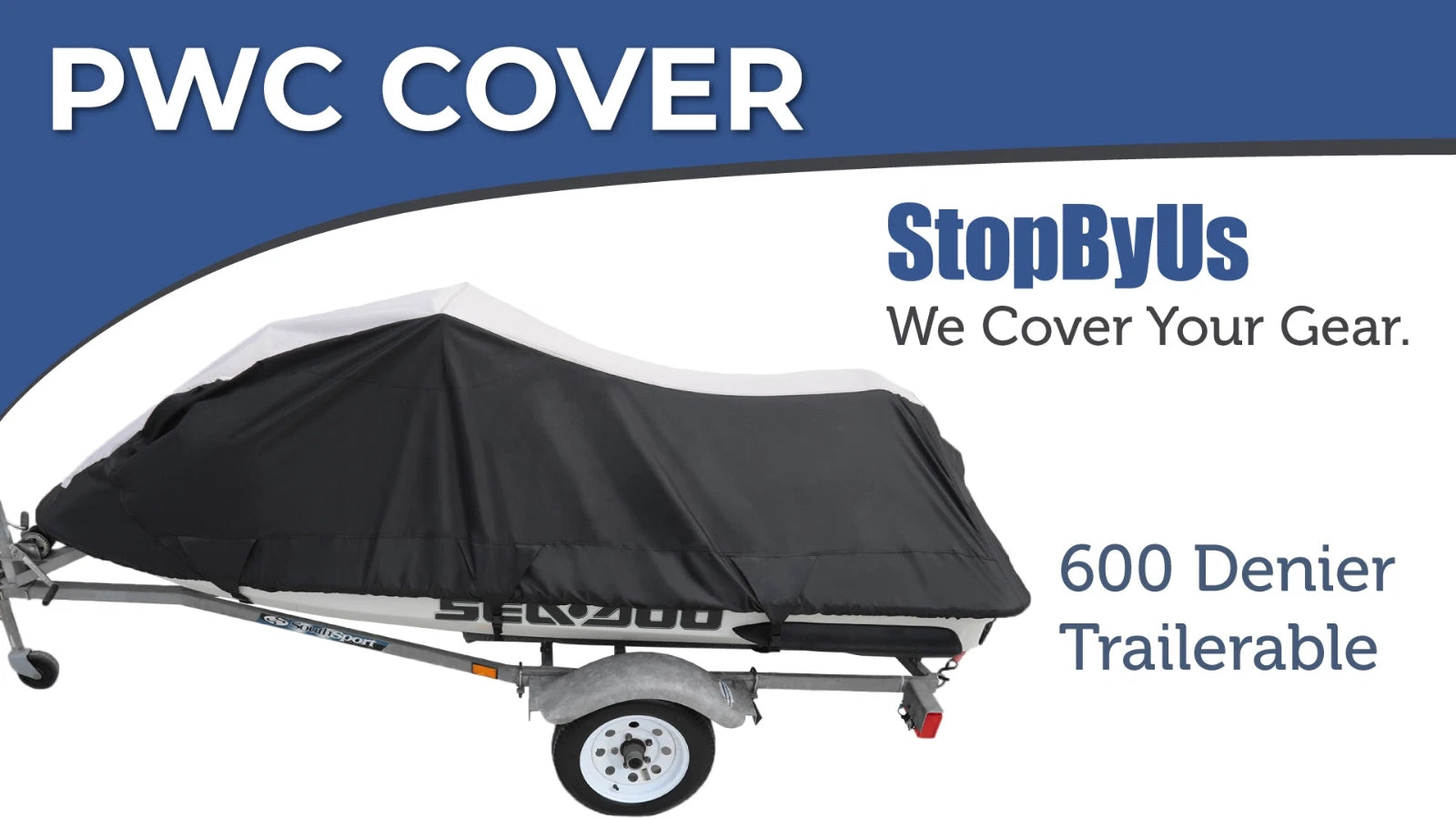 Jet Ski Cover for Sea-Doo GTX GTI GT GTS (600D, All Weather)