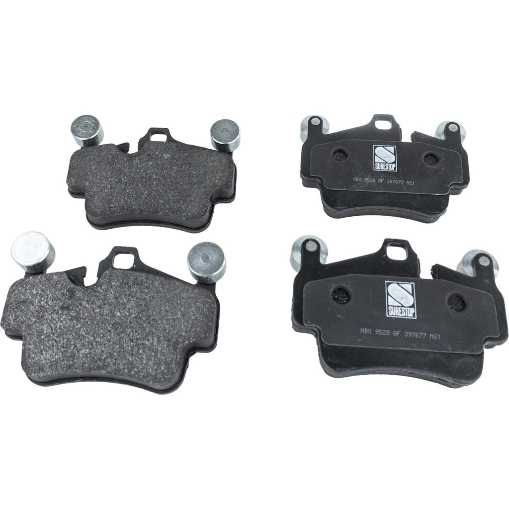 Set of 4 NAO Brake Pads for Porsche 911 (2001–2012) Turbo Look
