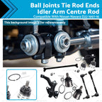 Set of 4 Ball Joints, Idler Arm, Centre Rod, Tie Rod Ends for Navara 4X4 D22 (1997–2016)