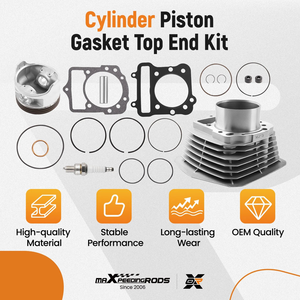 Engine Cylinder Piston Kit for Kawasaki Bayou 300 (1986–2004)